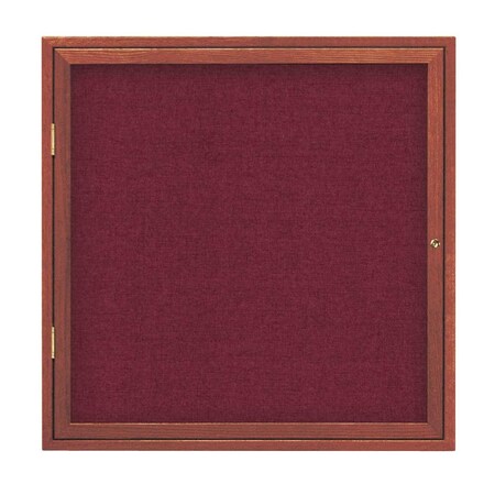 United Visual Products Triple Door Enclosed Radius EZ Tack Board, 72"x48", Header, Gold/Black UV70155EZ-BLACK-GOLD